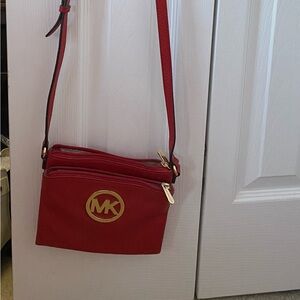Michael Kors Red Crossbody Bag